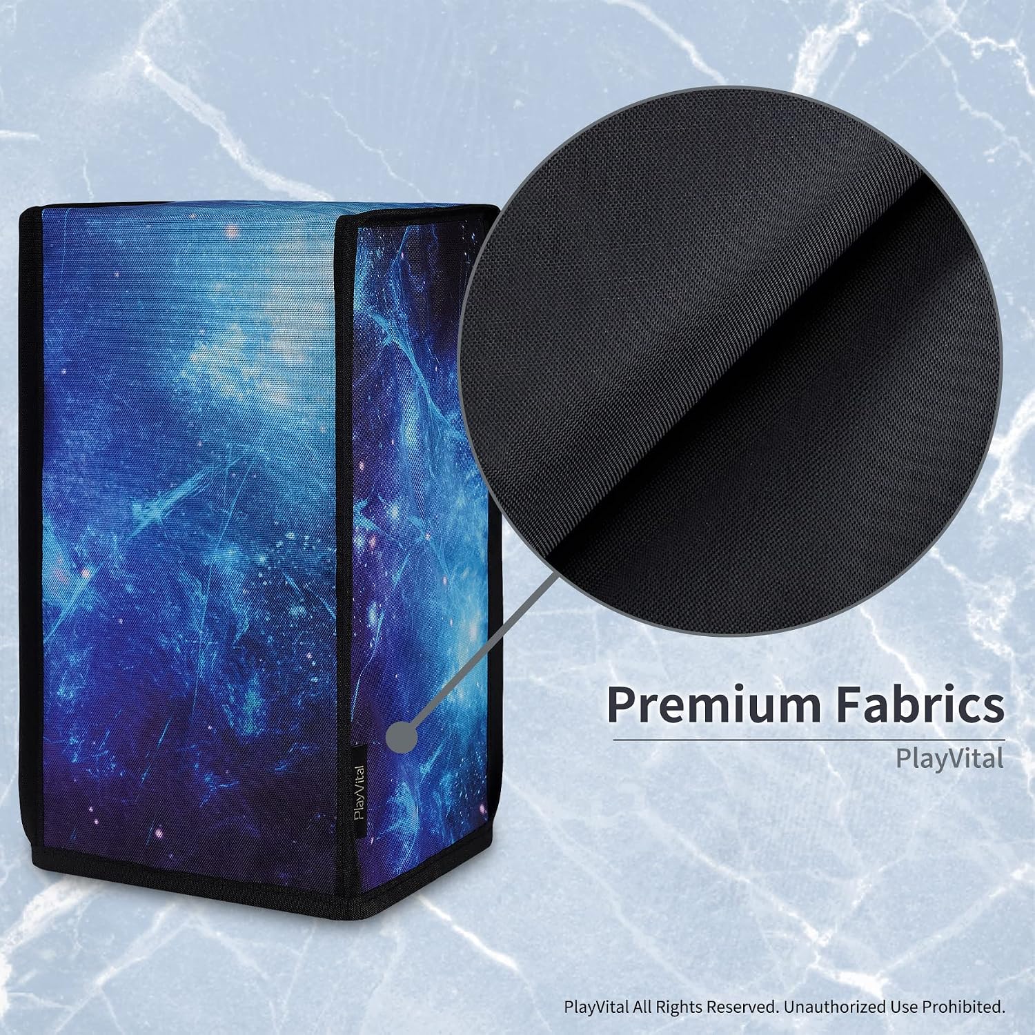 Detalle de playvital Nylon Dust Cover for Xbox Series X Console – Blue Nebula