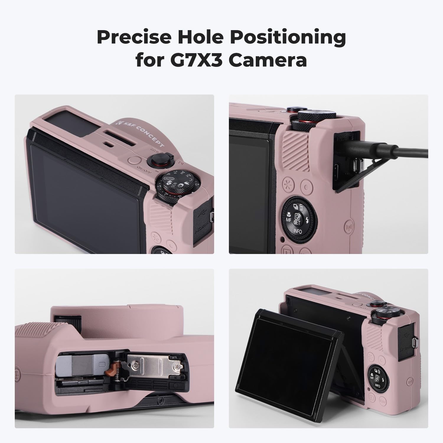 Detalle 2 de K&F Concept Custodia silicone per Canon G7X3