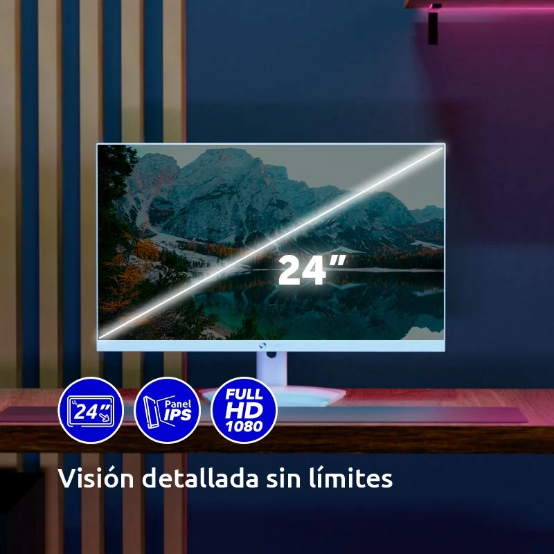 Thumbnail 1 de Alurin ALU-24-100IPS-F 24" IPS FHD 100 Hz FreeSync Blanco