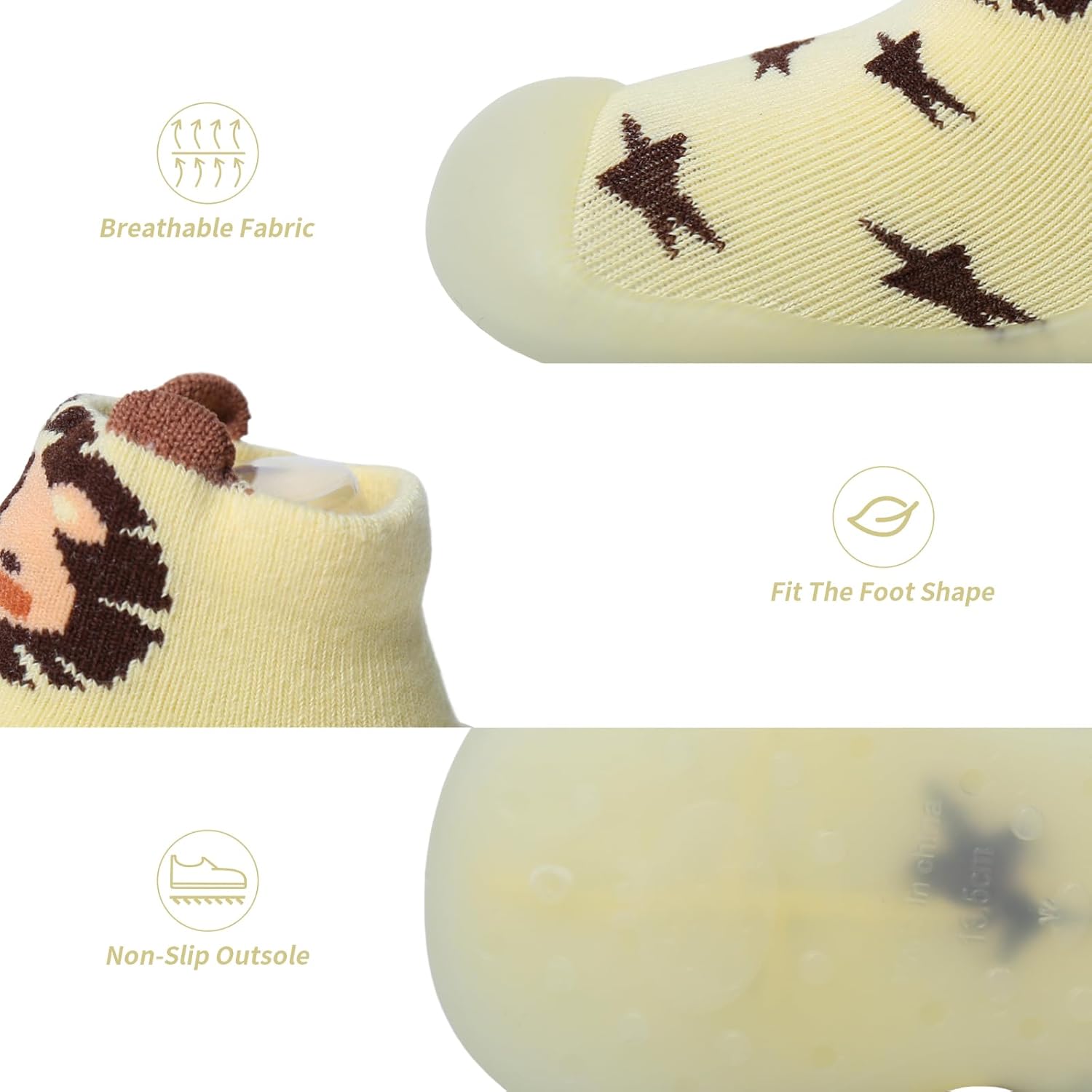 Thumbnail 4 de EDOTON Baby Sock Shoes: First Walking Shoes for Toddlers with Non-Slip Rubber Sole