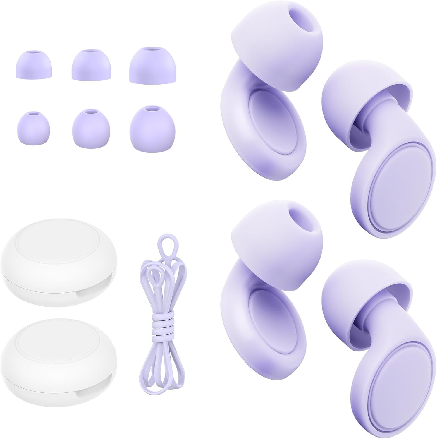 Detalle de Jayine Ear Plugs for Sleep 25 dB, 2 pairs