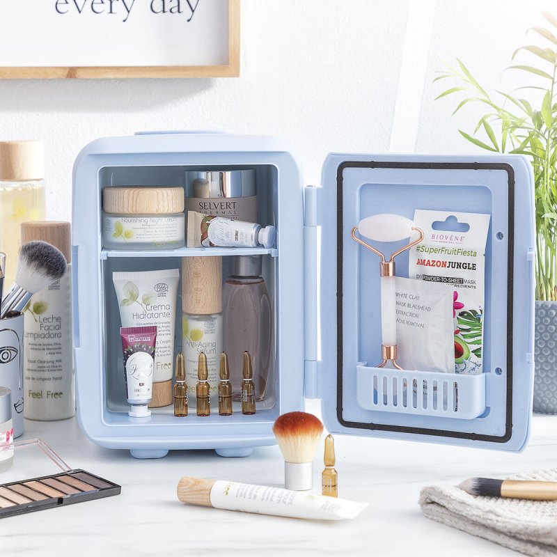 Detalle de innovagoods Mini Nevera cosméticos 4 L