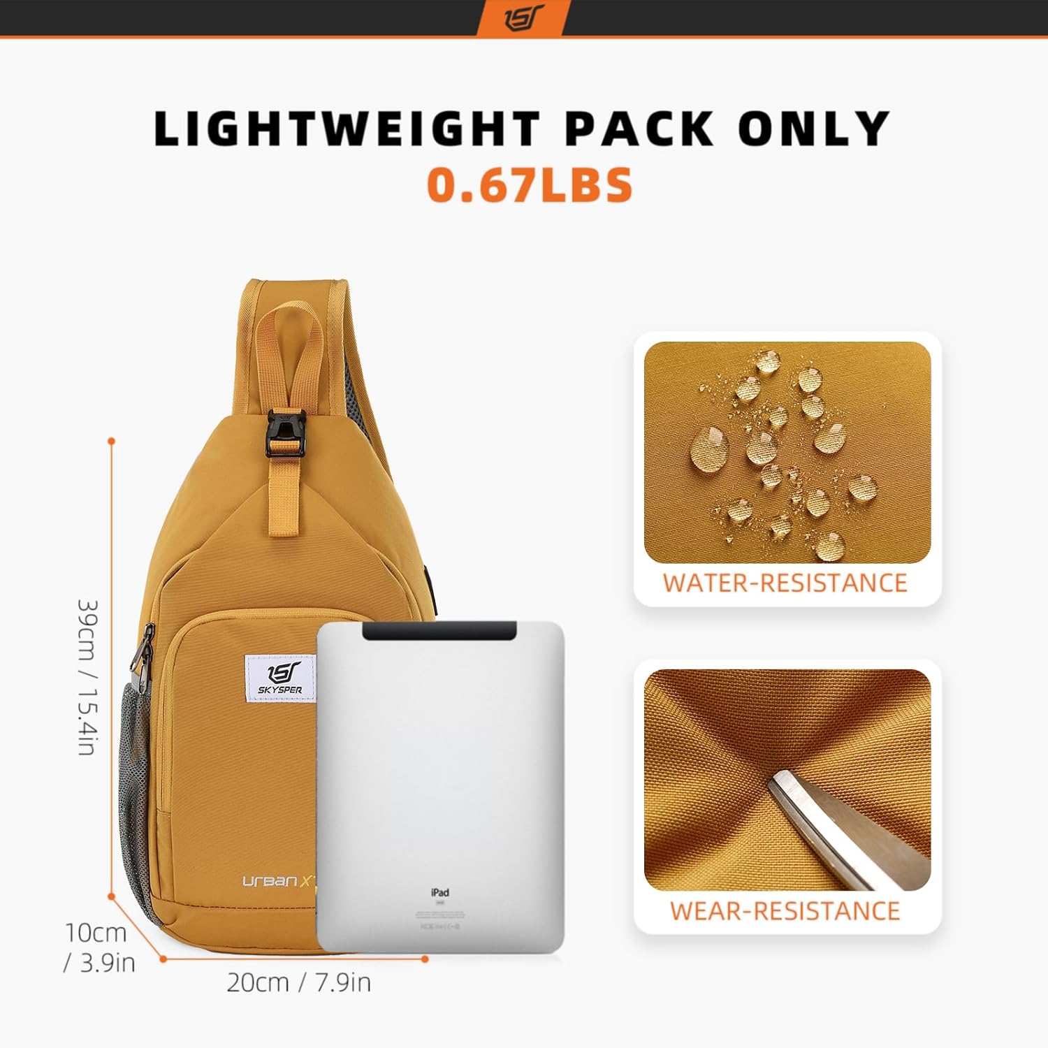 Thumbnail 4 de SKYSPER RFID crossbody sling bag 7L