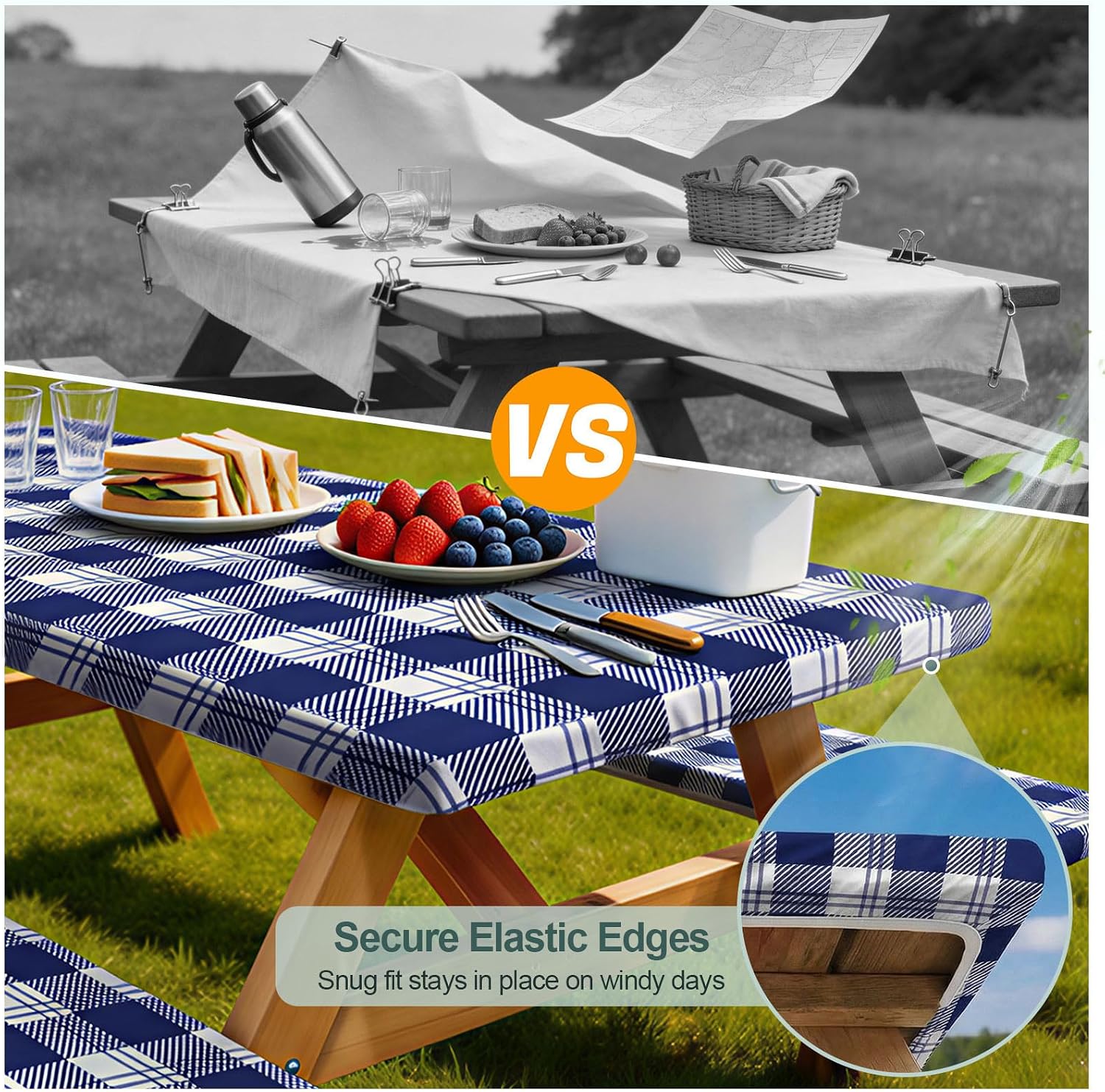 Thumbnail 2 de Picnic Table Cover Set for 6-Foot Tables