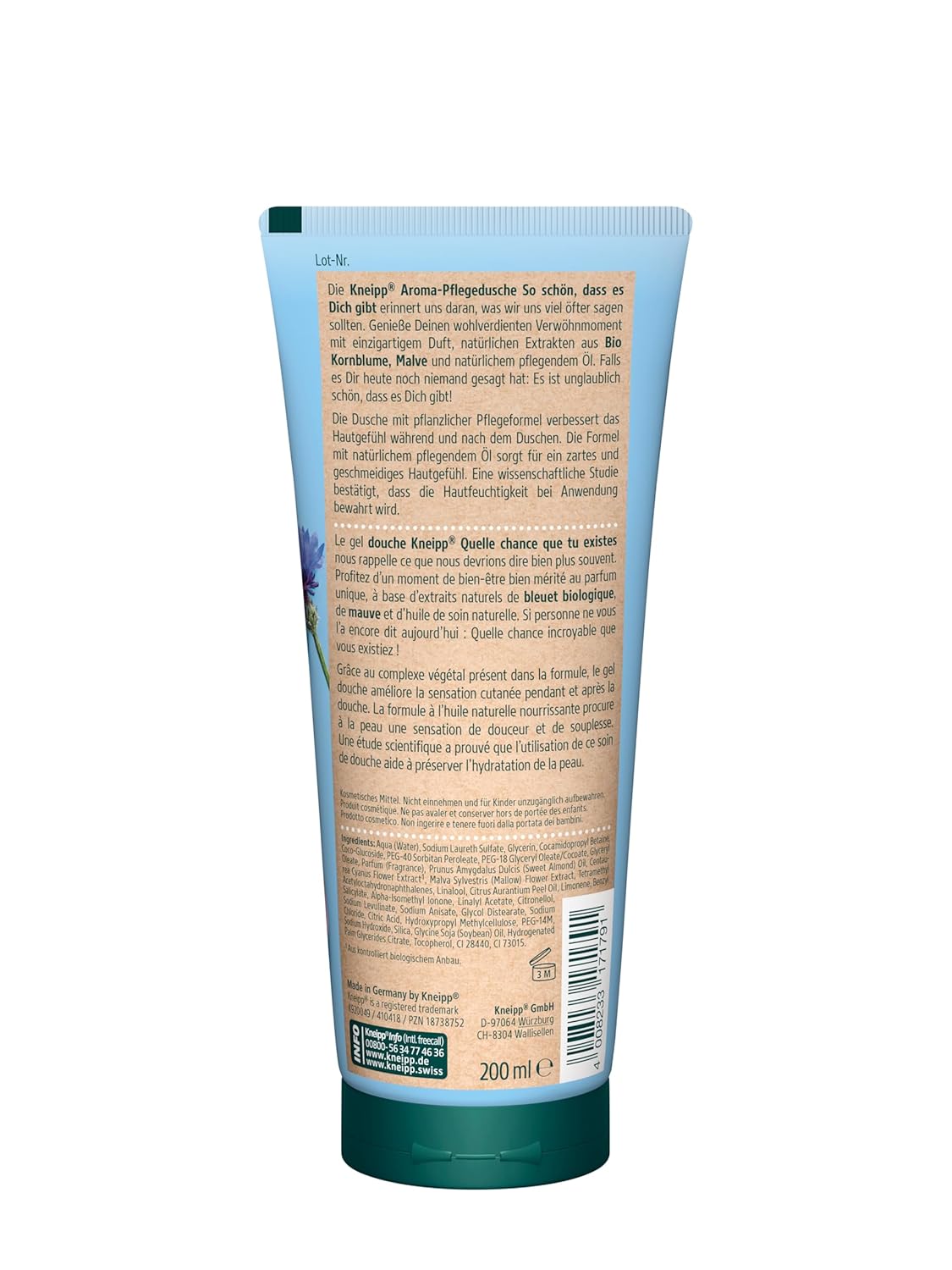 Detalle 1 de Kneipp Aroma-Pflegedusche So schön, dass es Dich gibt – 6 x 200 ml