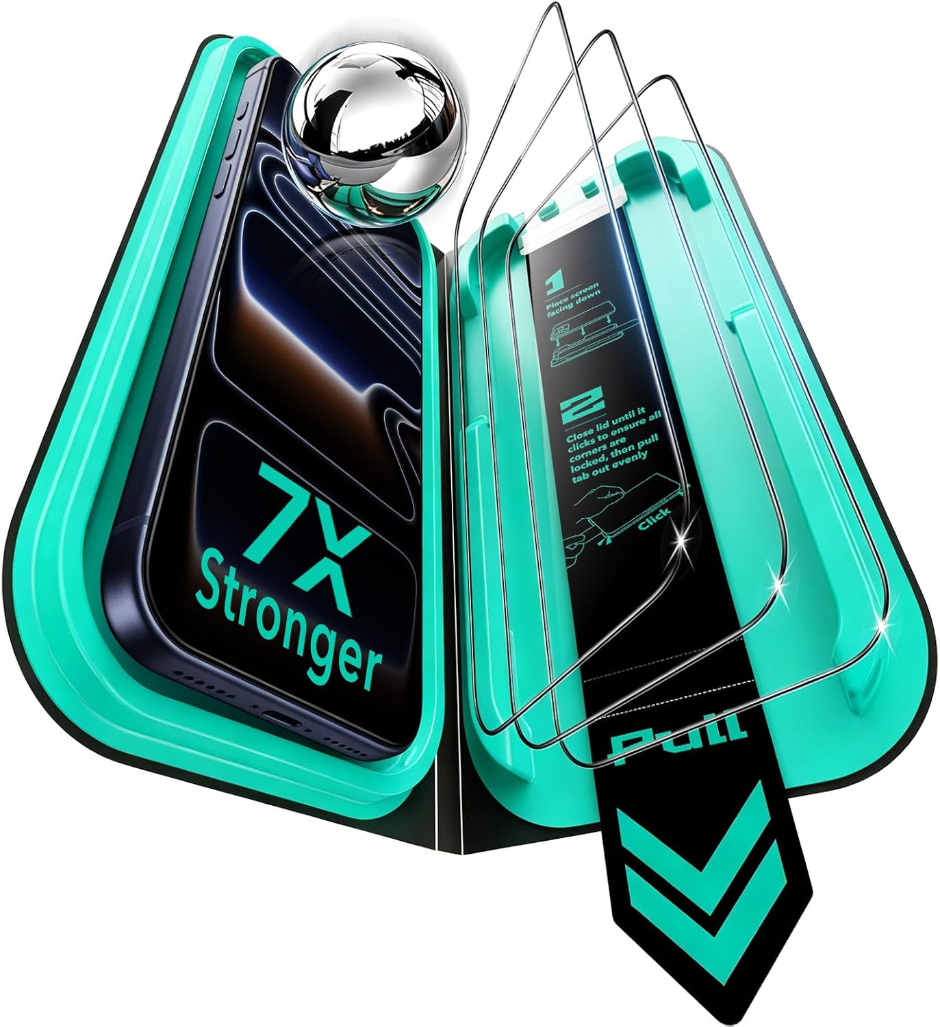 Detalle de ESR 9H+ Glass for iPhone 17 Pro Max