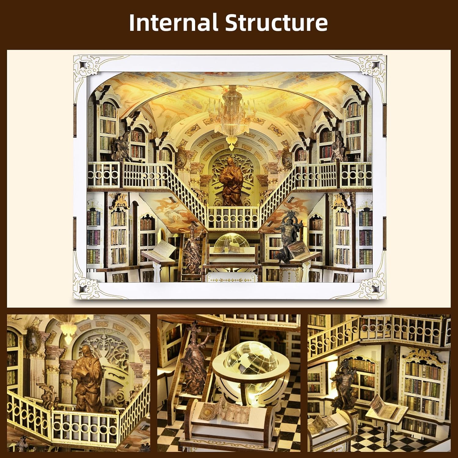 Thumbnail 5 de CCCDF Library of Gods Max DIY Book Nook Kit with LED light