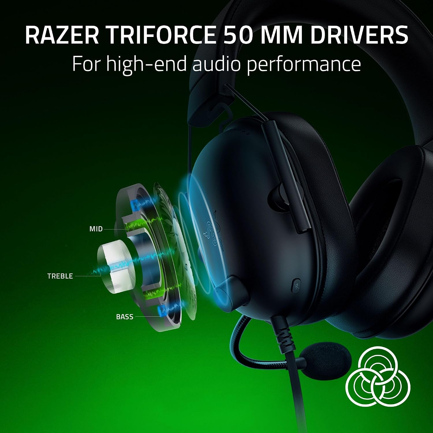 Thumbnail 1 de Razer BlackShark V2 X Xbox gaming headset 50mm