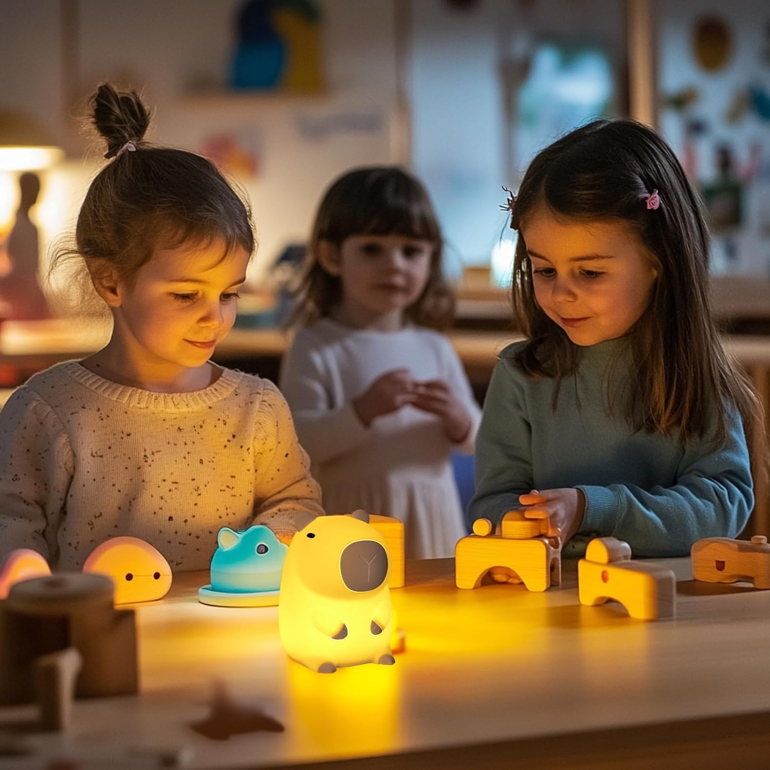 Thumbnail 6 de Wudyfei Capybara Night Light – Cute Silicone Capybara Lamp with Timers and Dimmable LED