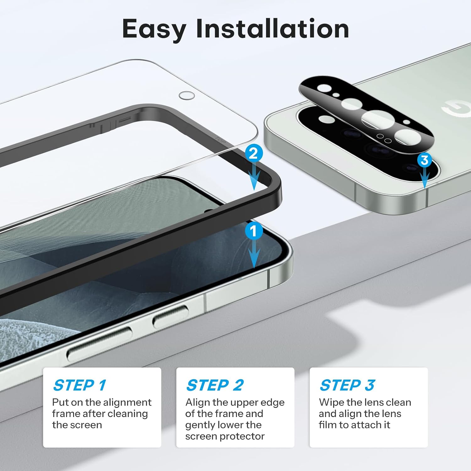 Detalle 1 de OMOTON Pixel 11 Pro XL screen protector 6.8-inch
