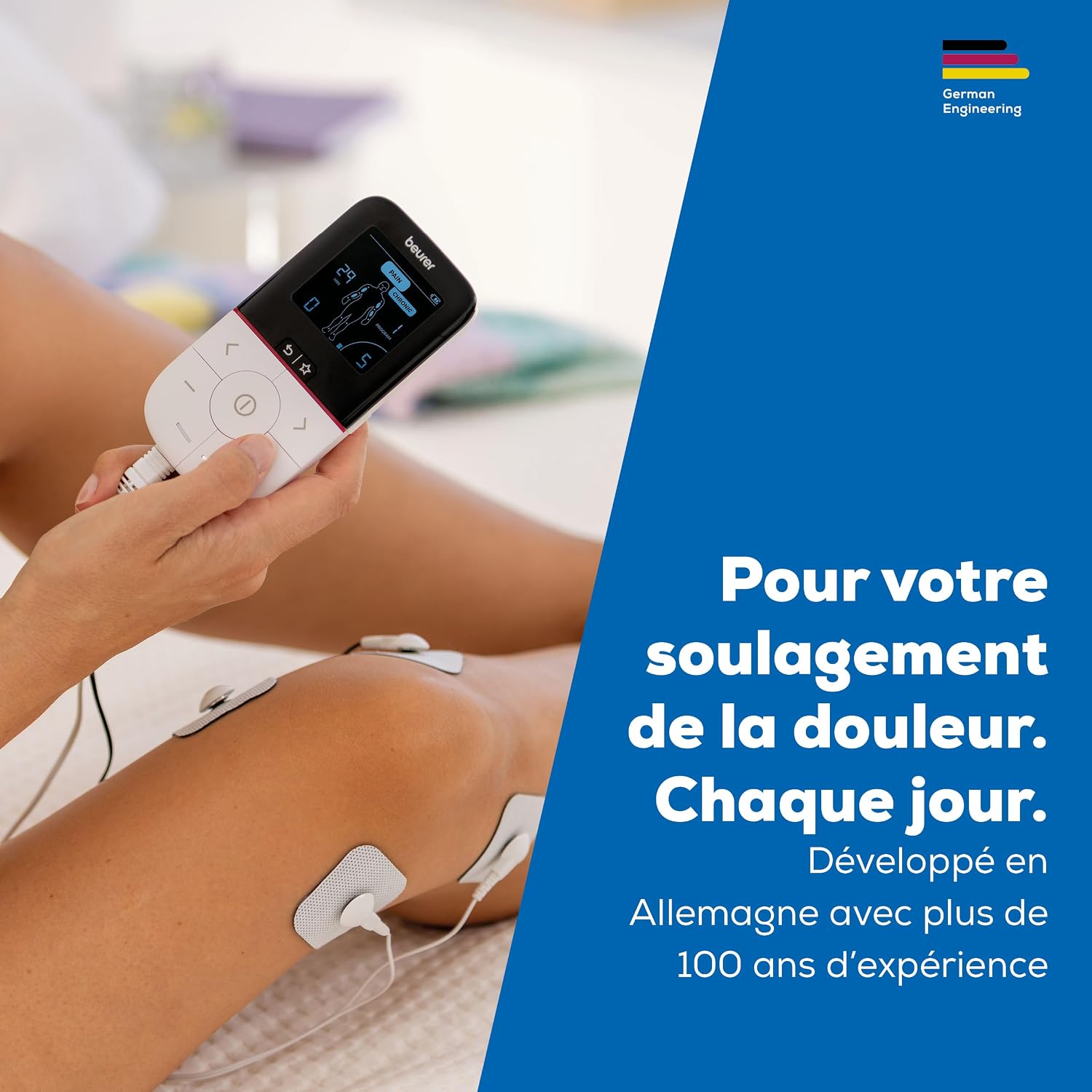 Thumbnail 6 de Beurer EM 56 TENS/EMS Électrostimulateur musculaire 3 en 1 — Soulagement sans médicament et entraînement personnalisé