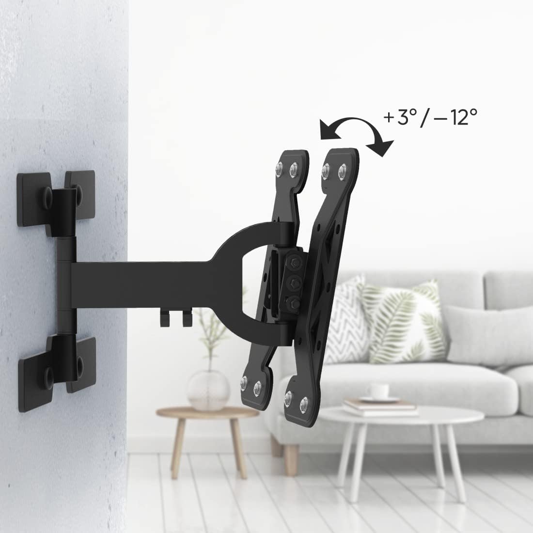 Thumbnail 3 de Hama Ultraslim Full Motion TV wall mount (19–48 inch, VESA up to 200 x 200) – Black