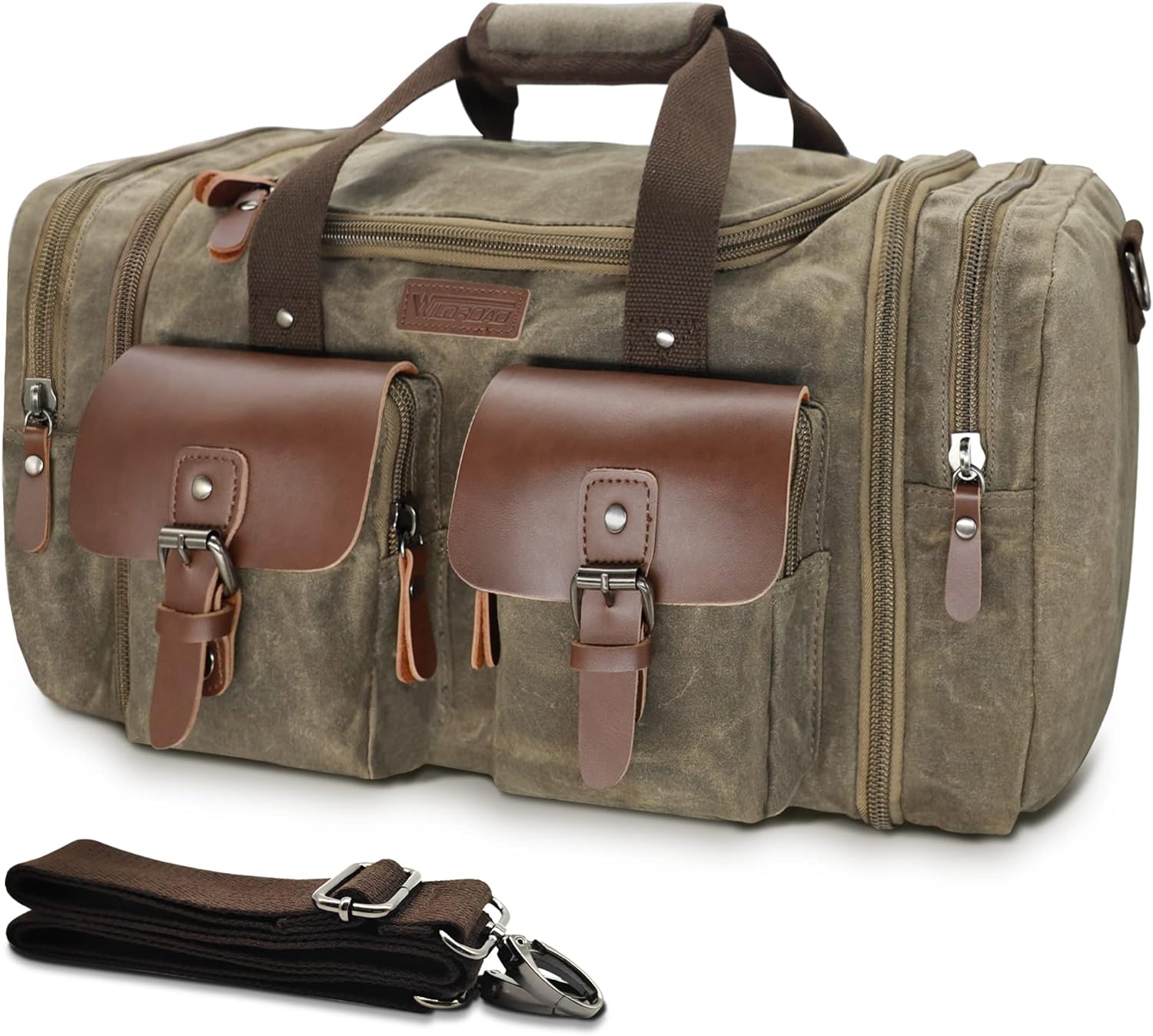 Detalle de Wildroad Waxed Canvas Duffle 50L