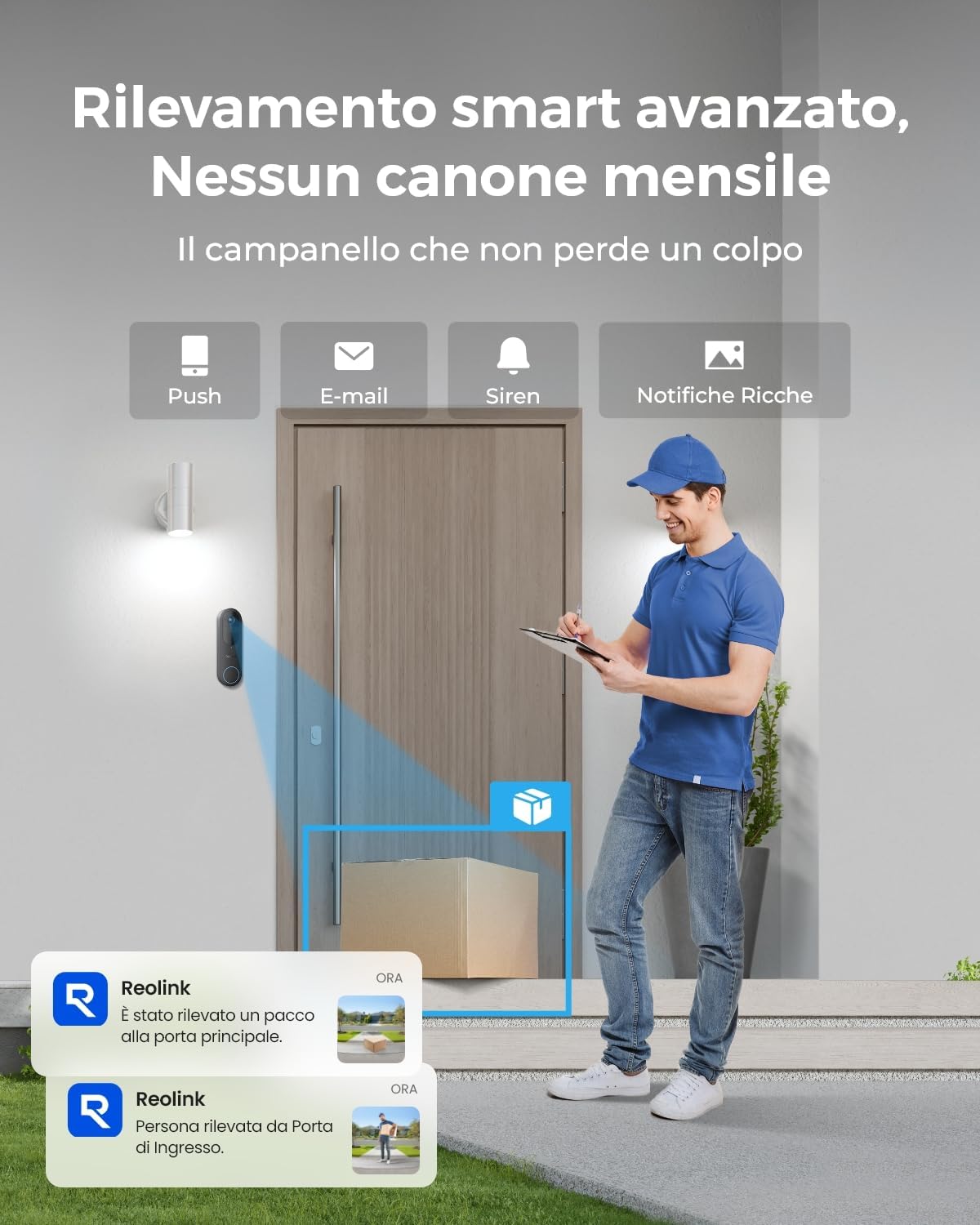 Thumbnail 2 de Reolink Doorbell Camera a batteria 2K