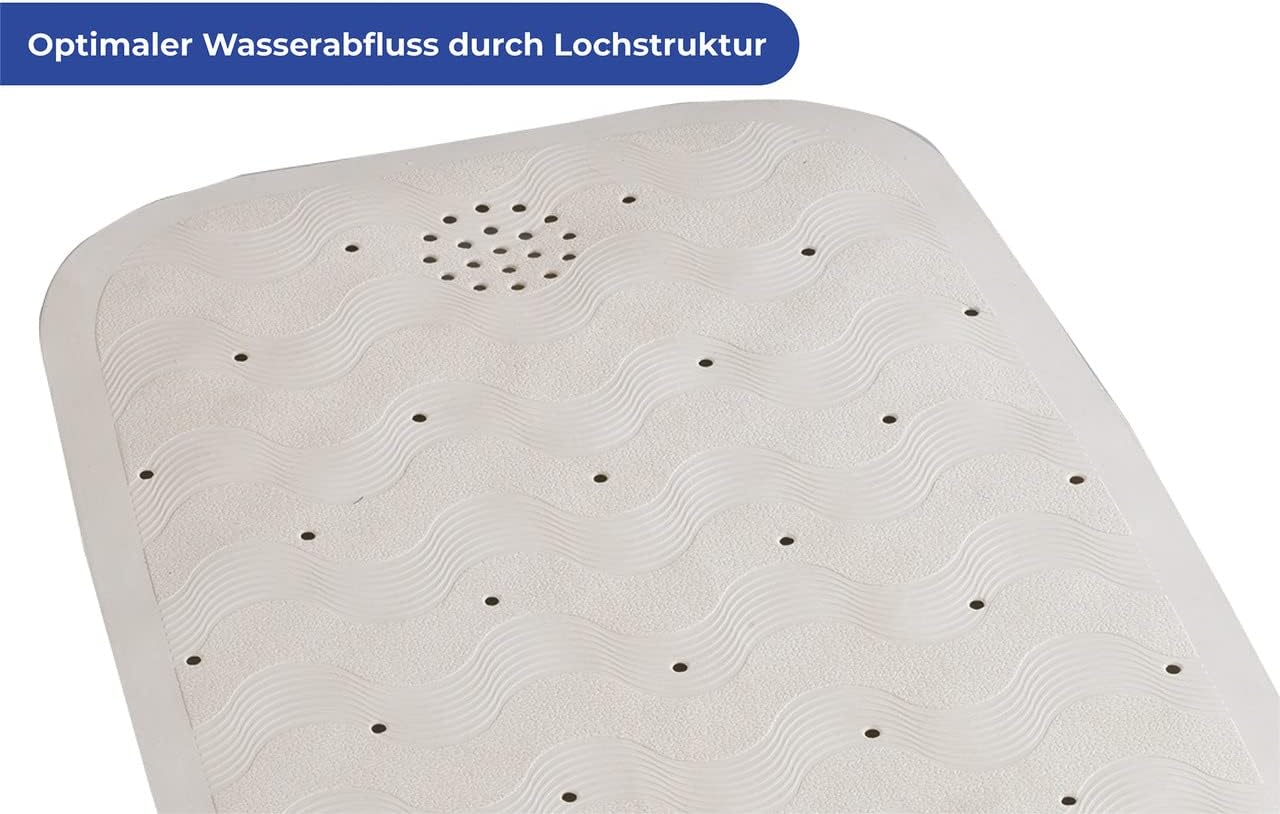 Thumbnail 6 de Tapis de bain antidérapant Maximex Natur-Kautschuk beige 37 x 90 cm — sécurité et confort sur le bain