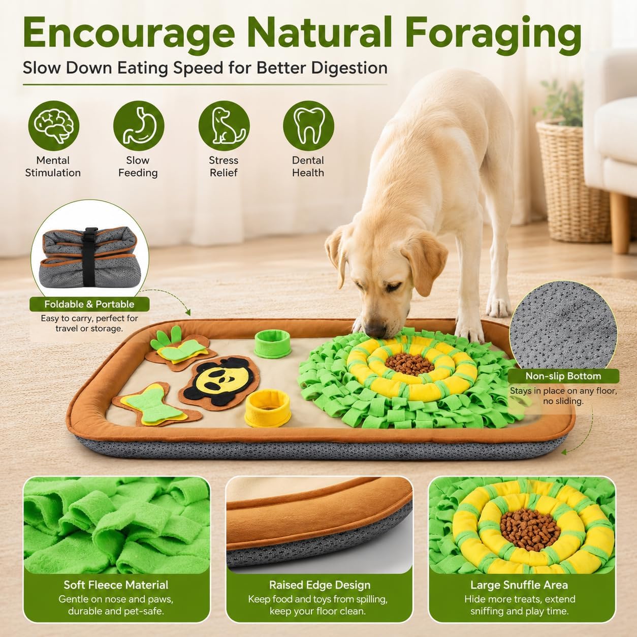 Thumbnail 4 de Dog Snuffle Mat and Bed Mat, 28.3-Inch