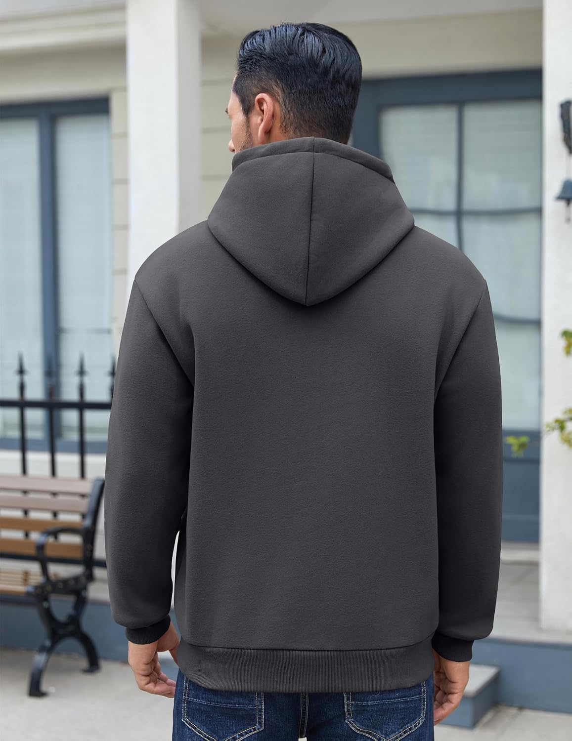 Thumbnail 2 de COOFANDY Sweat à capuche homme coton chaud hiver