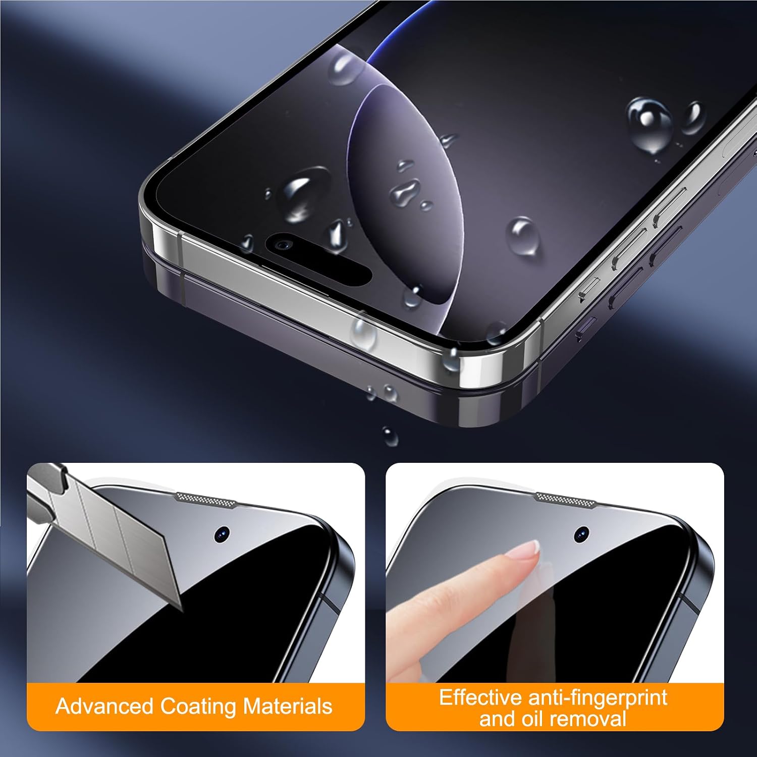 Thumbnail 6 de SIBEITU iPhone 16 Pro 3+3 Pack Tempered Glass Screen and Camera Protectors