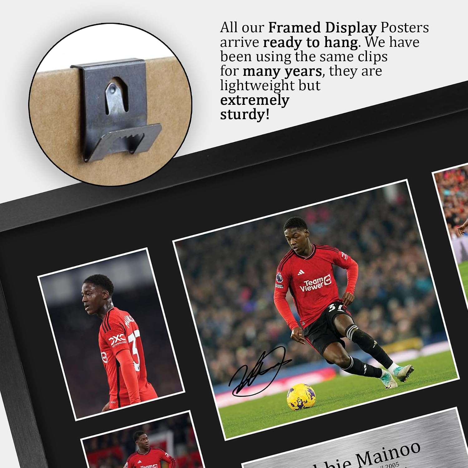 Thumbnail 4 de HWC Trading FR A3 Kobbie Mainoo Signed Photo Display