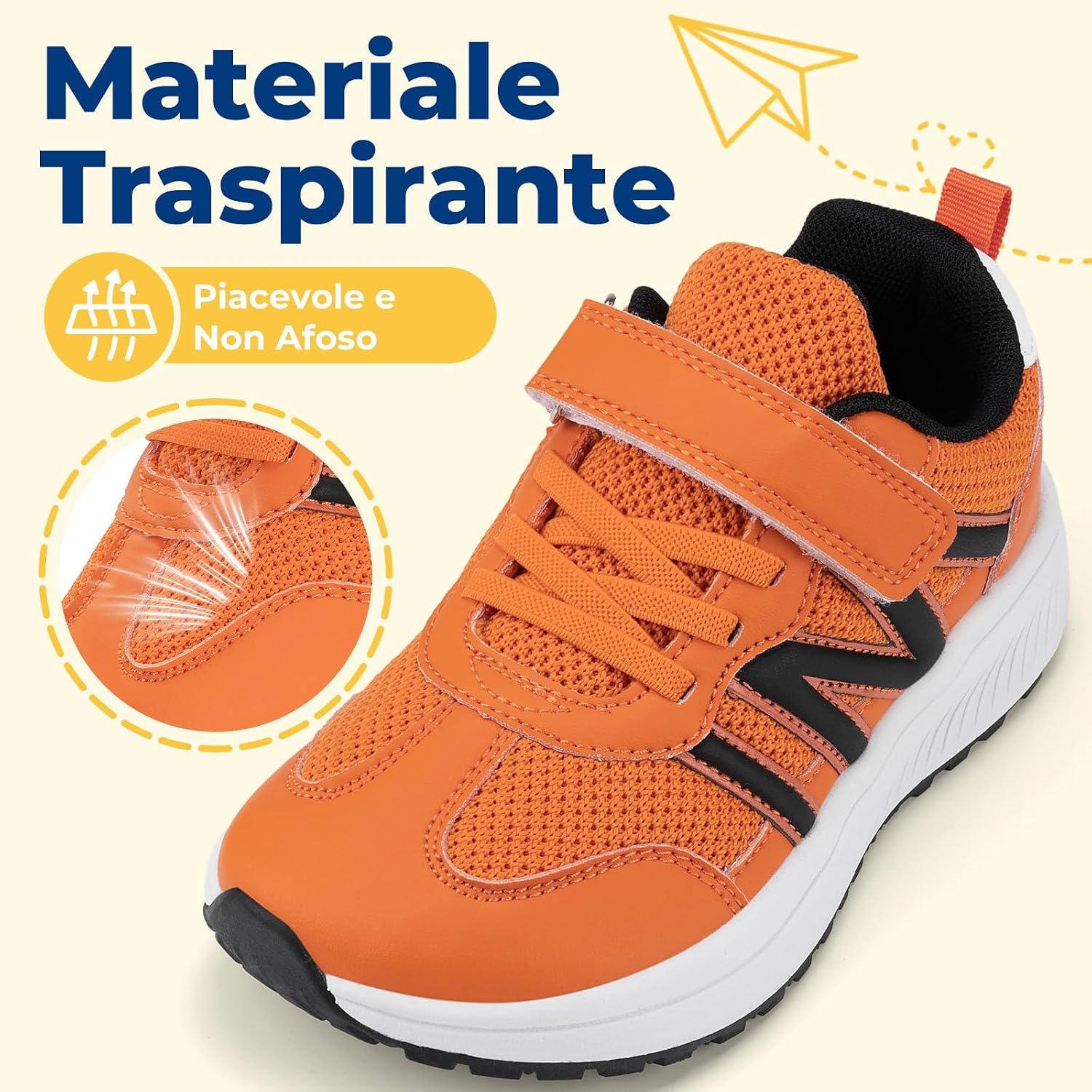 Detalle 2 de Geococcyx Scarpe Bambino/Bambina Pianta Larga Antiscivolo Traspiranti (26–36 EU)