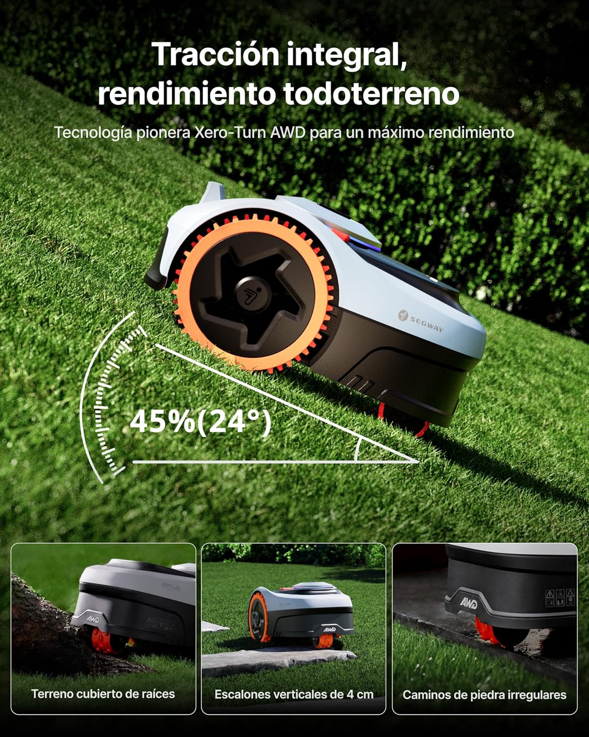 Detalle 2 de Segway Navimow i205 AWD 500 m² 🤖