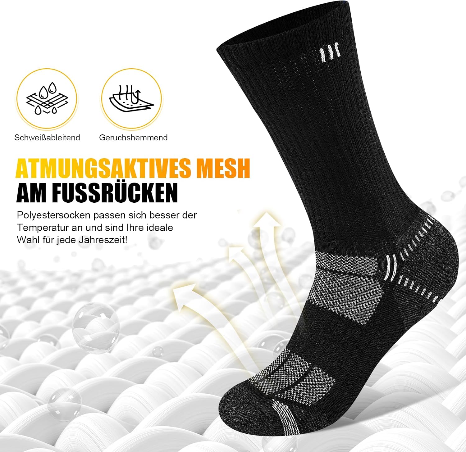 Detalle 1 de Cirlord Lot 5 paires chaussettes homme 37-46