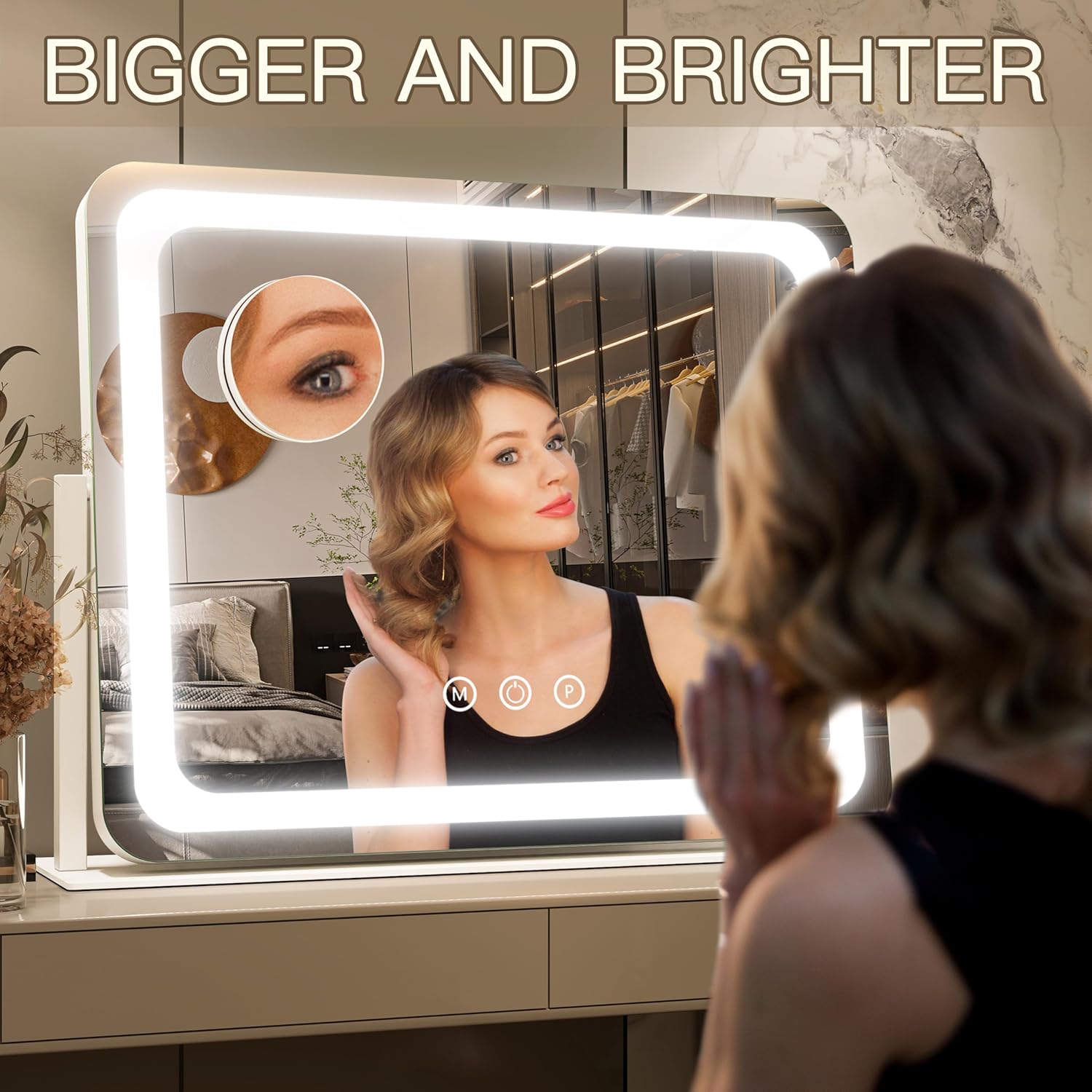 Thumbnail 3 de FENNIO Vanity Mirror 22x17 in with lights