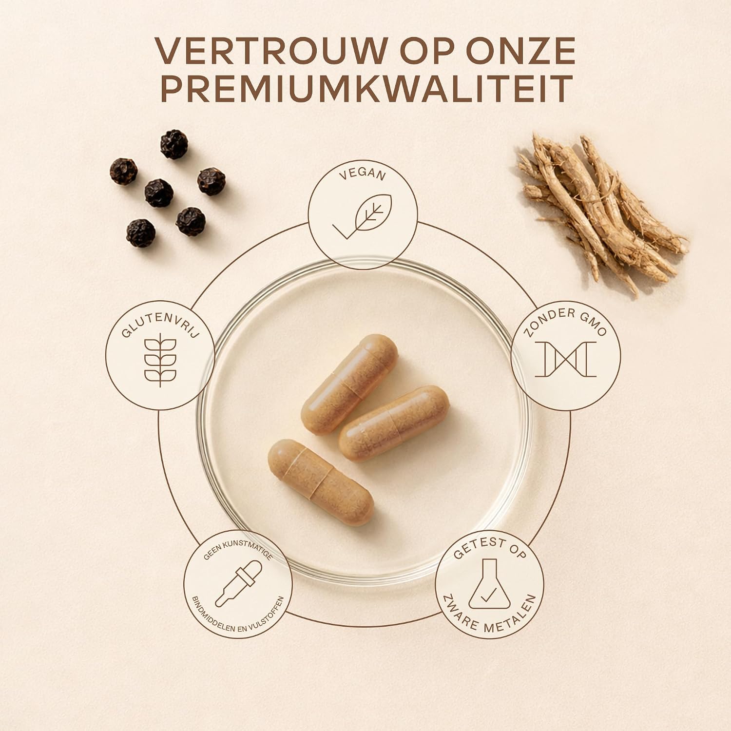 Thumbnail 5 de AAVALABS KSM-66 Ashwagandha, 1000 mg met zwarte peper en vitamines