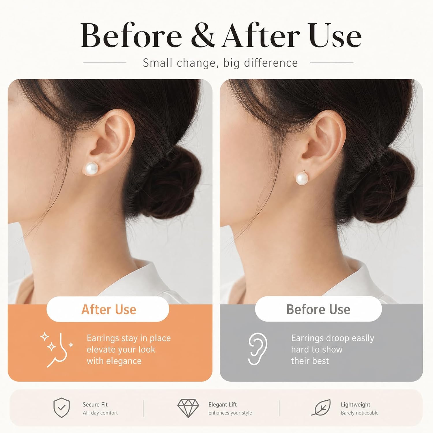 Thumbnail 3 de JUNCHONG JC-WJX-silicone earring backs, Star-Shaped Locking Stud Backs, 12-Pack