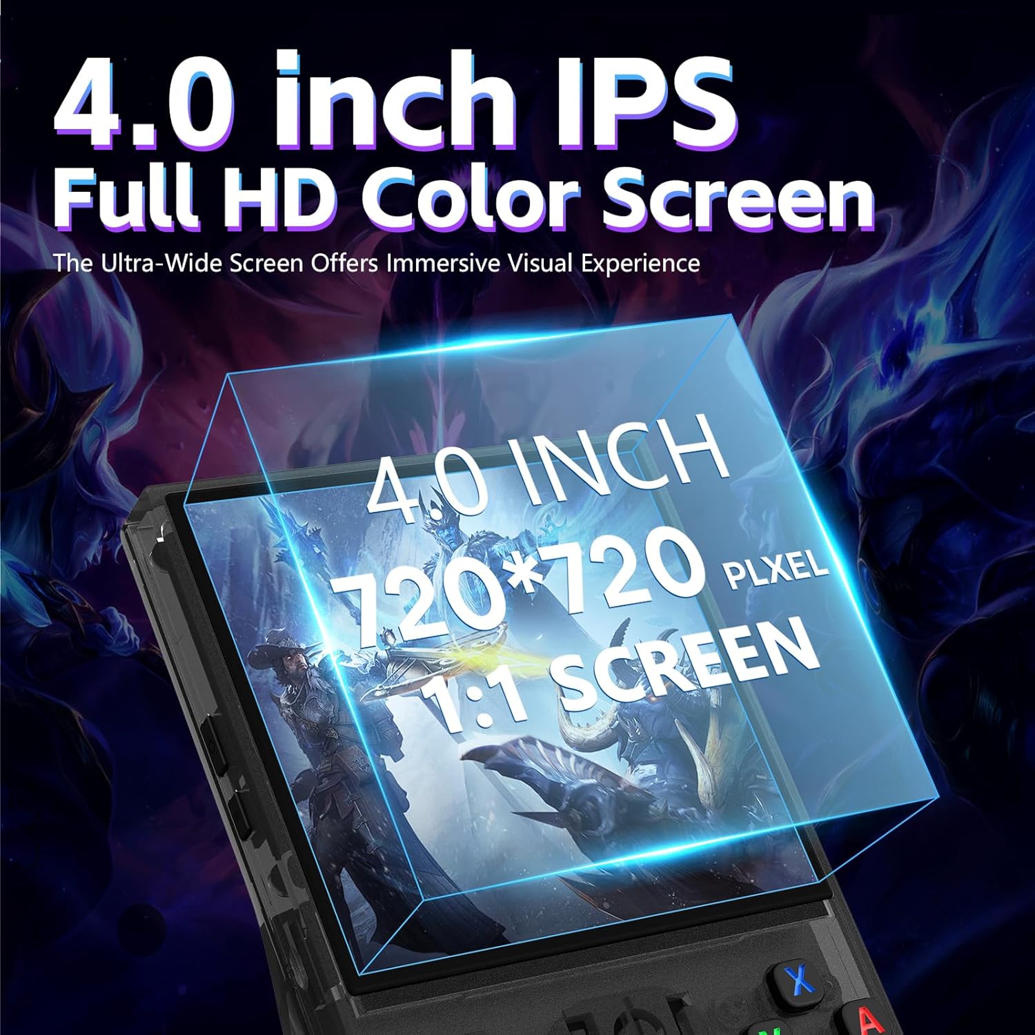 Thumbnail 2 de R36MAX Retro Handheld Gaming Console (R36MAX) with 4.0-inch 4K HD IPS Screen, 22,000+ Built-In Games, Open Source Linux, 4000mAh, 128GB