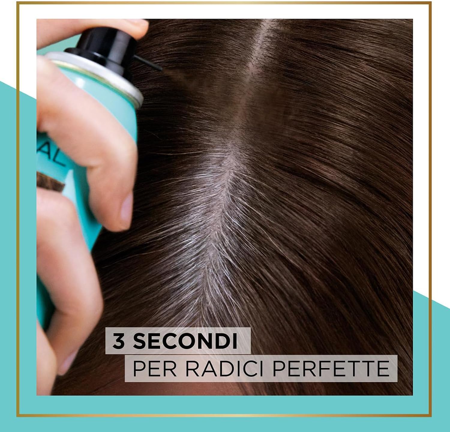 Detalle de L'Oréal Paris Spray Ritocco Perfetto, Spray Istantaneo per Radici e Capelli Bianchi, Bruno, 75 ml