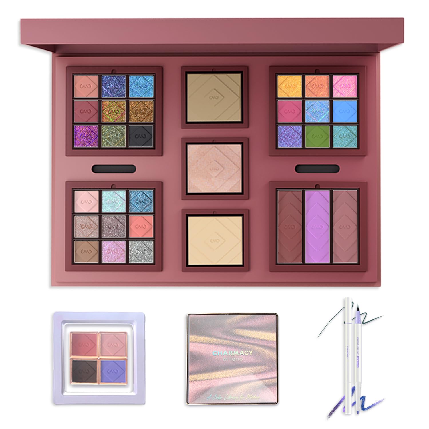 Detalle 2 de CHARMACY Multichrome Eyeshadow Palette #02