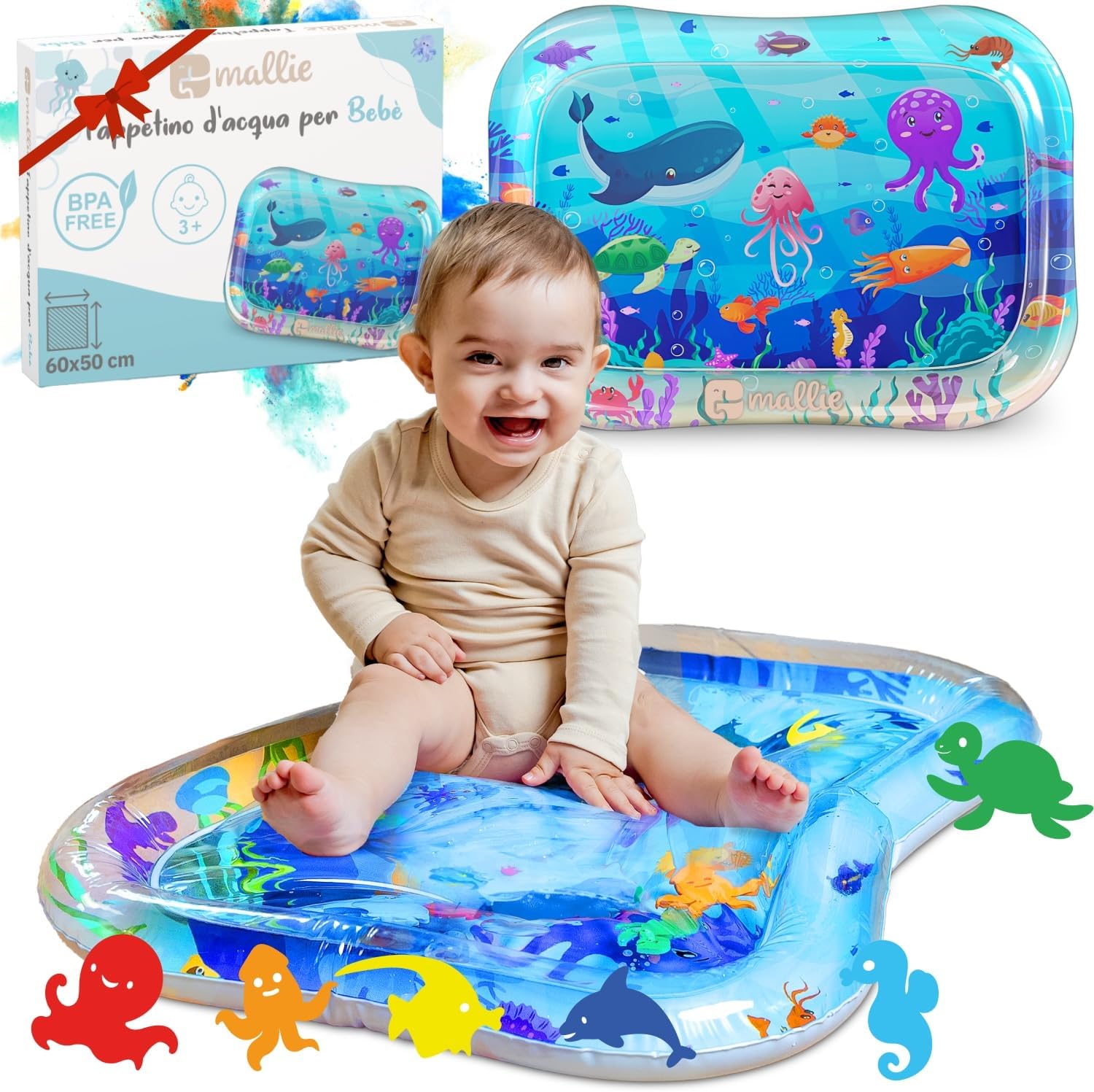Mallie Tappeto Acqua Neonati Tummy Time