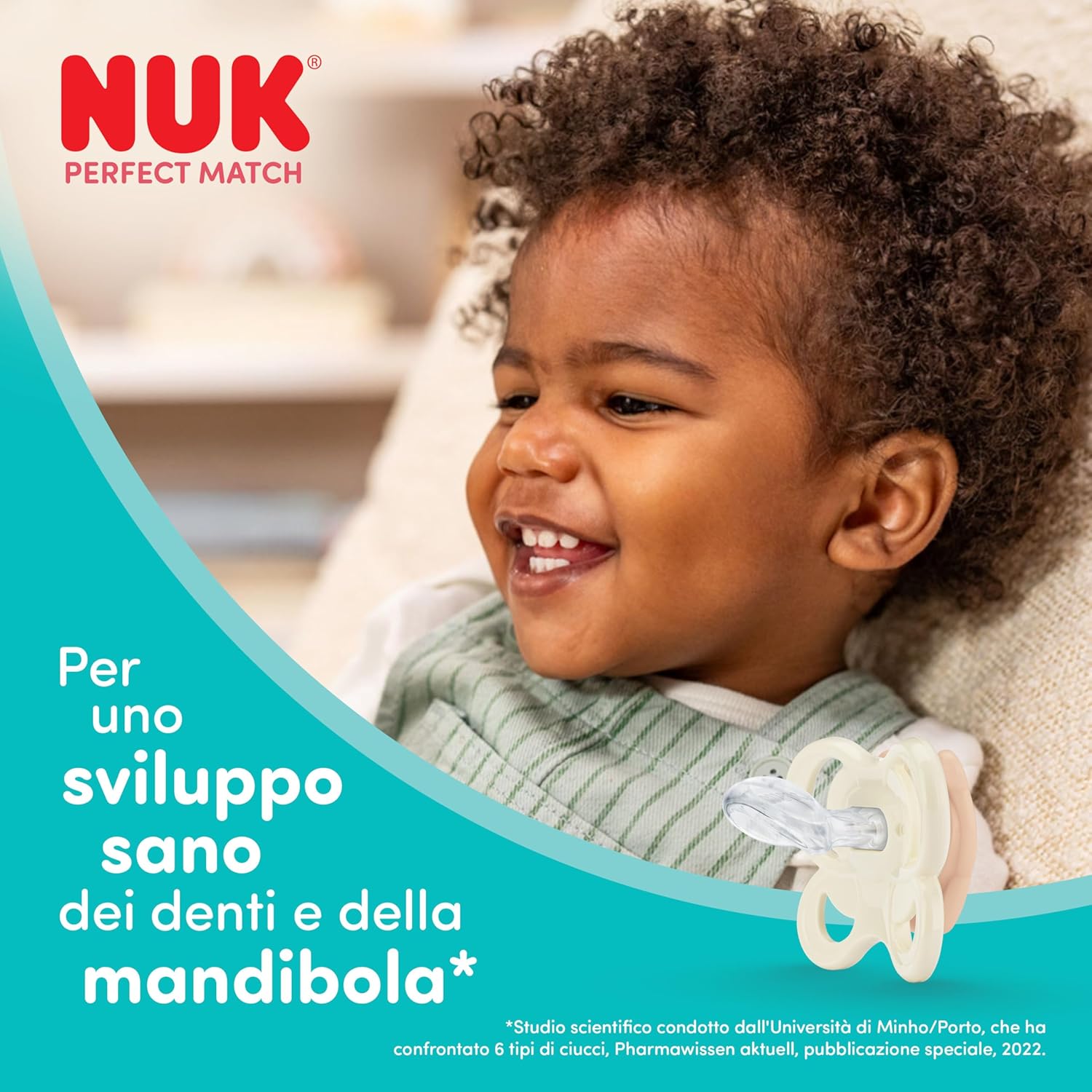 Thumbnail 4 de NUK Perfect Match Air Day & Night Succhietto 0-6 Mesi – 4 pezzi con confezione microonde