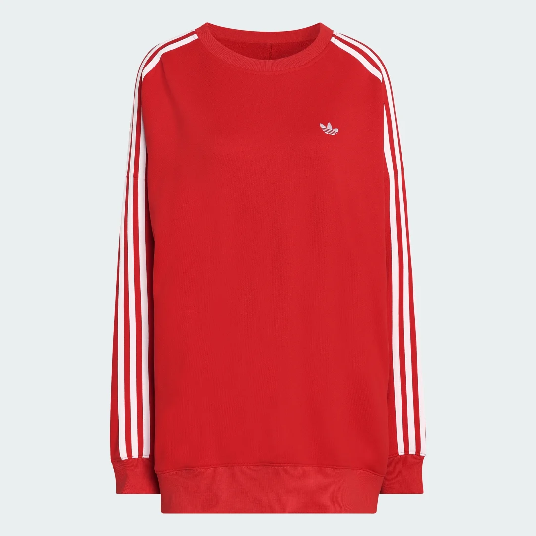 Detalle 2 de Jersey Adidas Adilenium de cuello redondo holgado — 3 Stripes, color Rojo