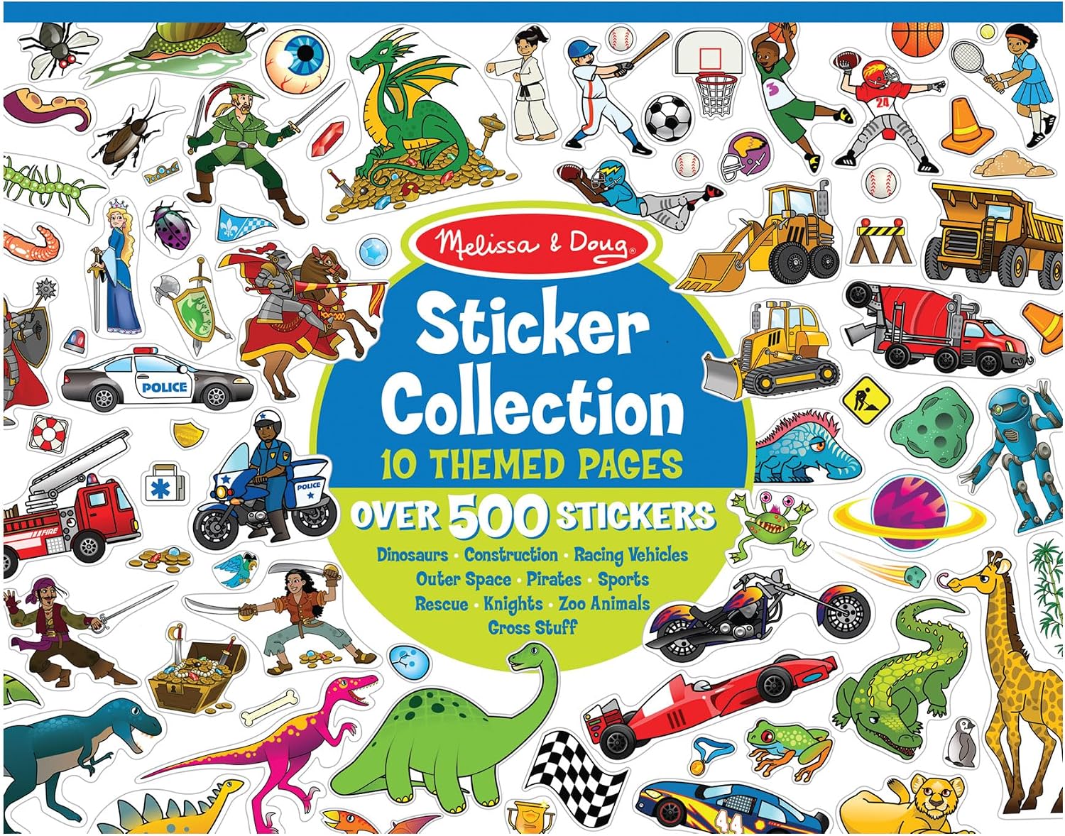 Detalle de Melissa & Doug Sticker Collection Book 500+ 🎨