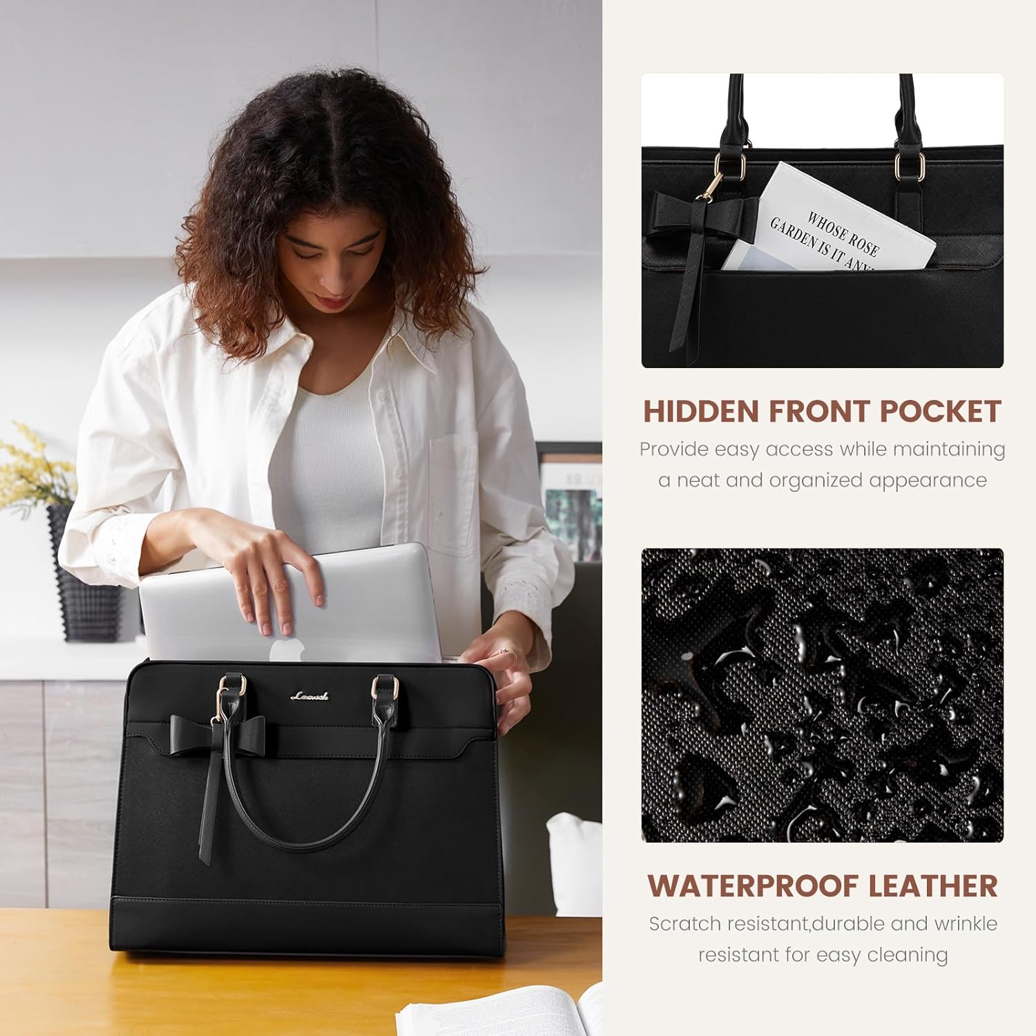 Thumbnail 5 de LOVEVOOK Handtasche Laptoptasche 17,3 Zoll 👜