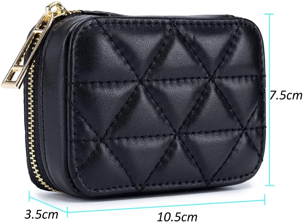 Thumbnail 5 de Aileder Lipstick Case Holder Box with Mirror — Genuine Leather, Compact Travel Make-up Organiser