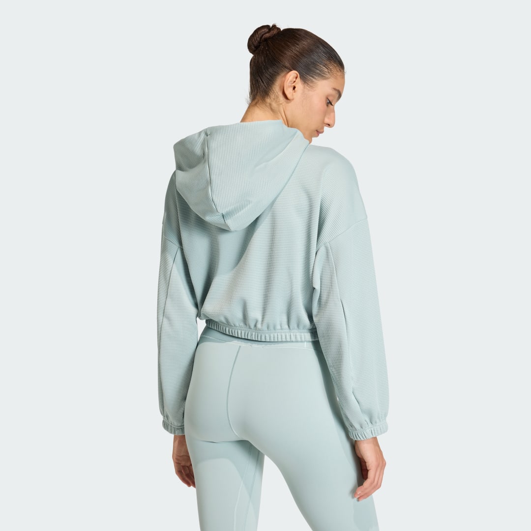 Detalle de Chaqueta de yoga Adidas Verde