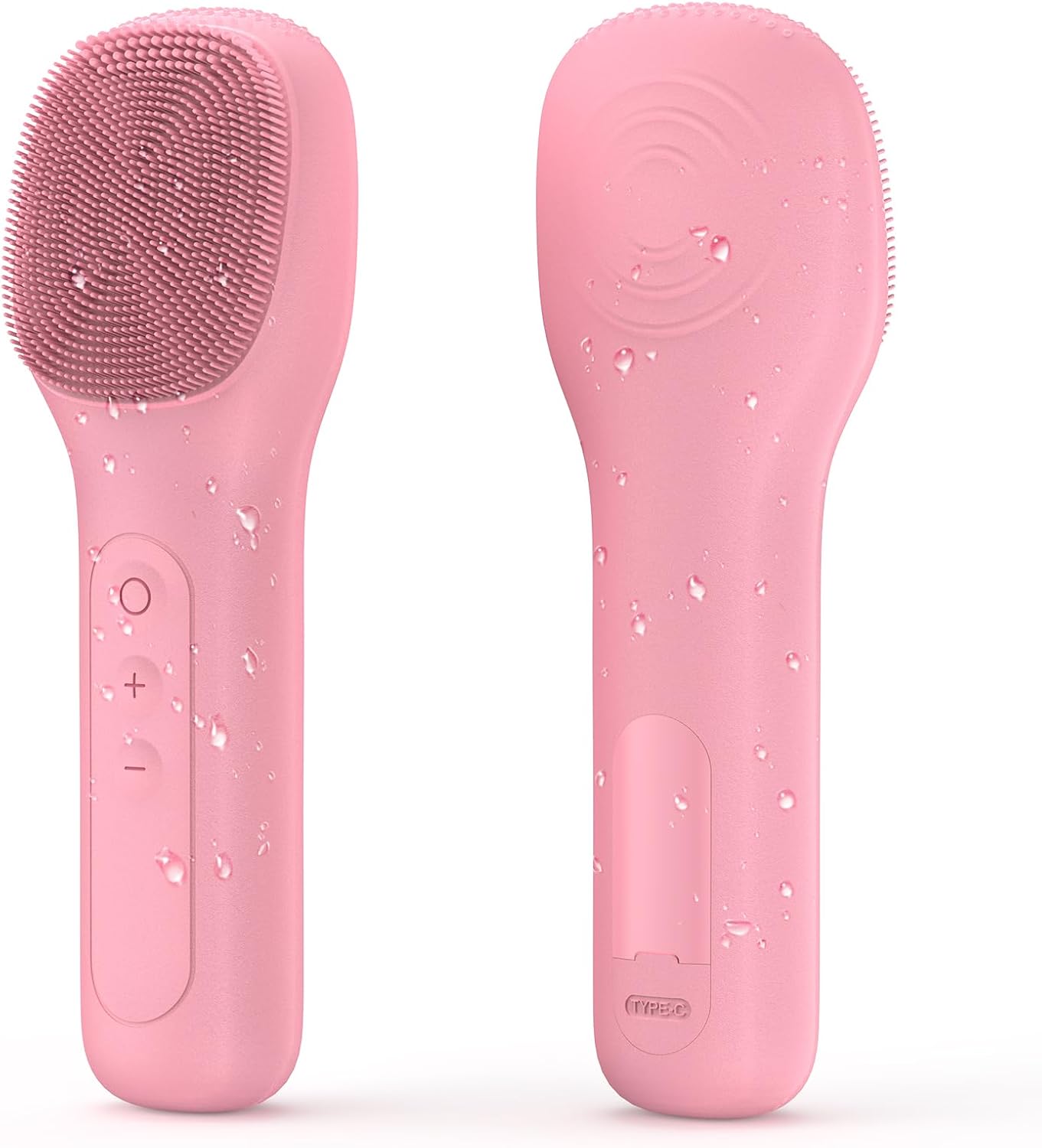Facial Cleansing Brush Soft Exfoliating Face Wash Brush for Pore Deep Cleansing (Pink)