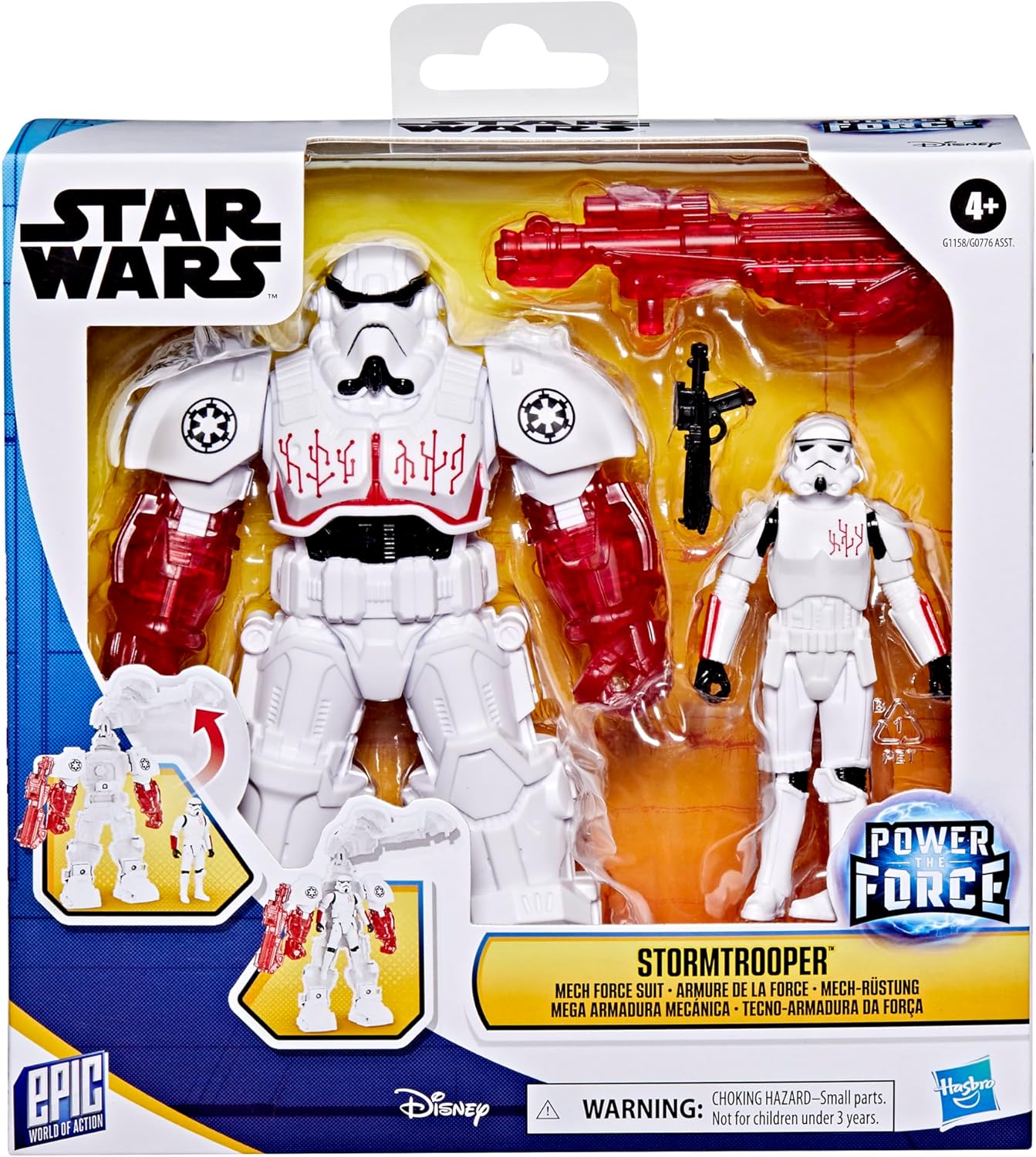 Thumbnail 1 de Star Wars Epic World of Action Sturmtruppler Mech-Rüstung – detailreiches 10 cm Action-Setup
