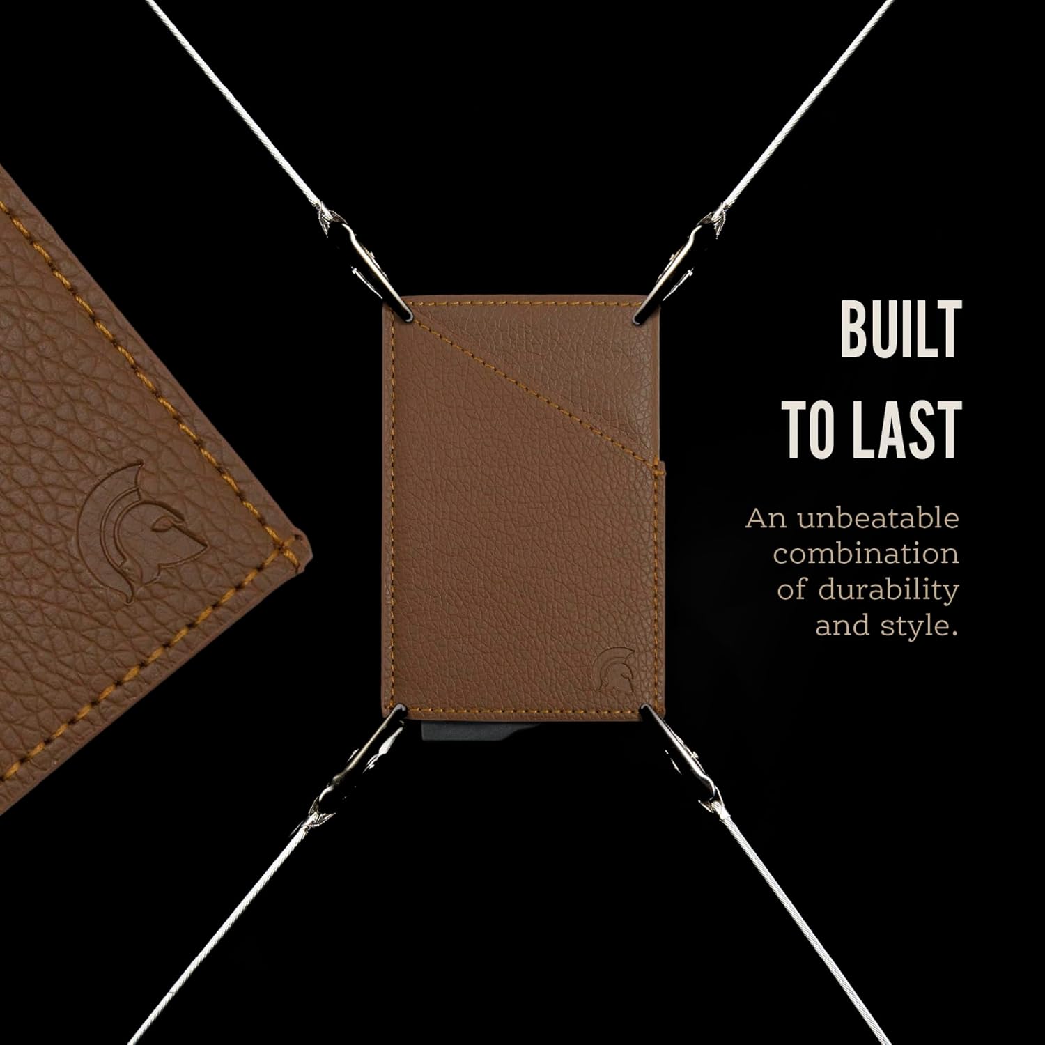 Thumbnail 6 de POWR porta carte RFID in metallo slim uomo con blocco RFID e portatessere pop-up