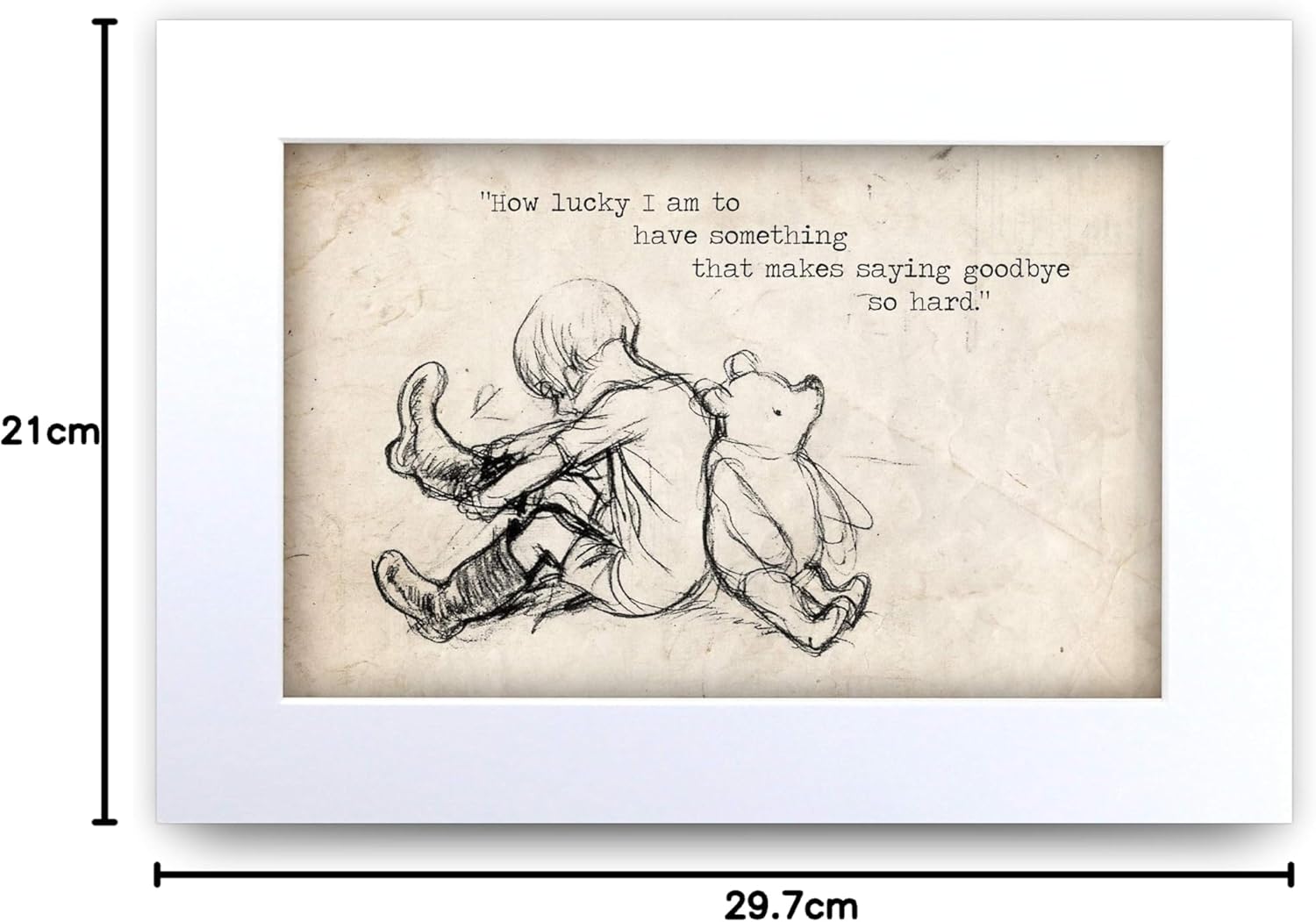 Thumbnail 1 de HWC Trading Winnie the Pooh A4 nursery print 🖼