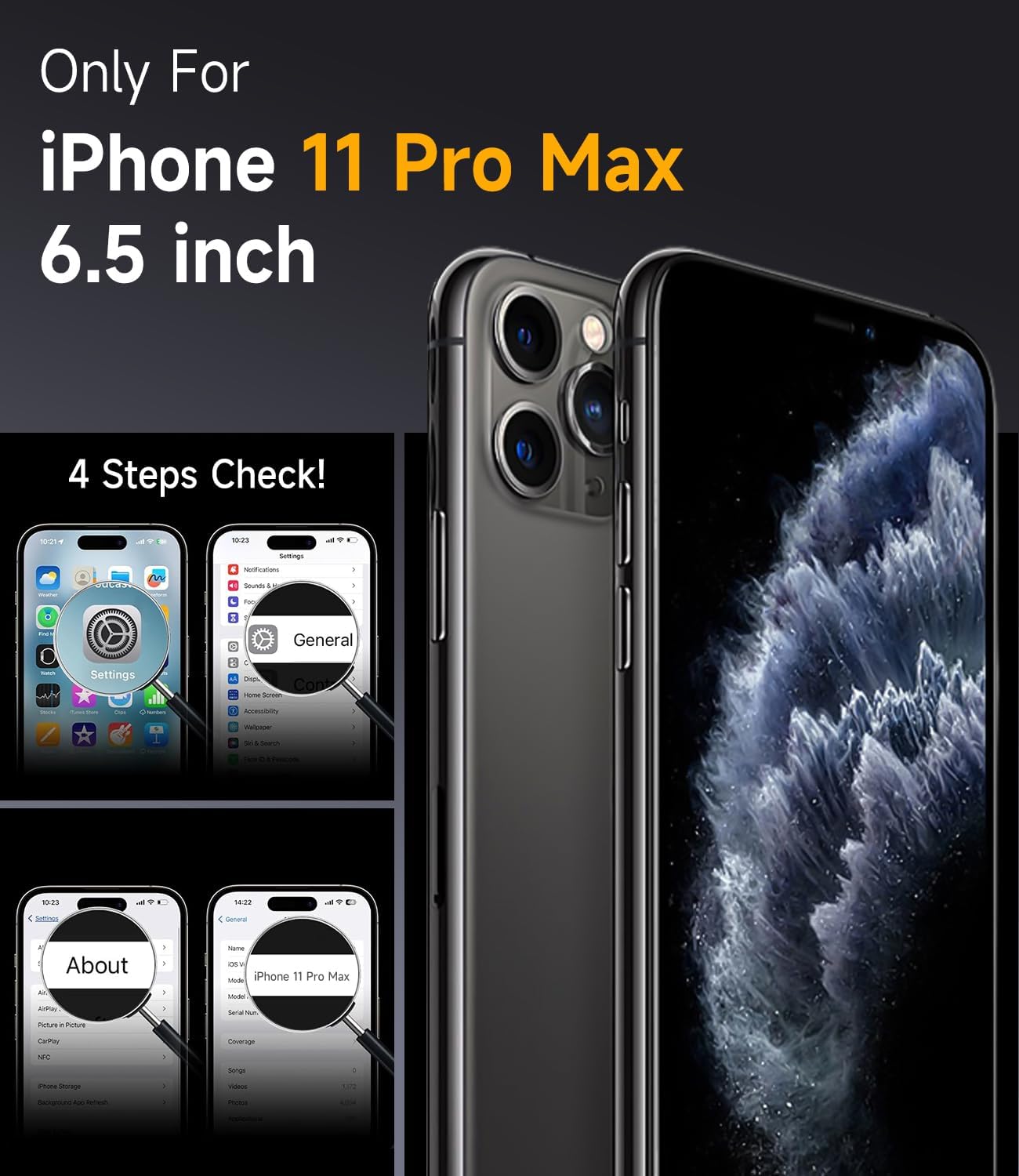 Thumbnail 1 de Mootobo 3-in-1 iPhone 11 Pro Max Case with Full Camera Protection and Screen Protectors
