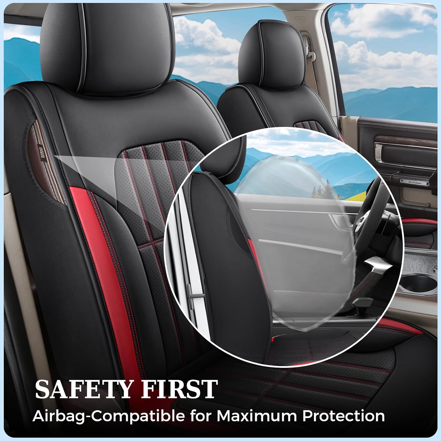 Detalle de Truckiipa Vegan Leather Seat Covers