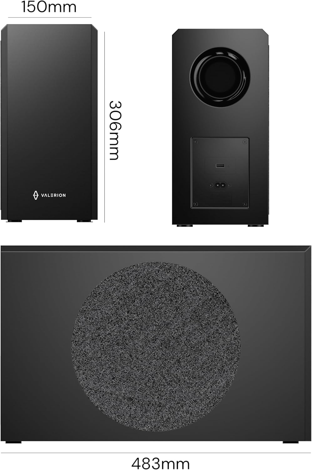 Thumbnail 1 de Valerion ThunderBeat 4.1.2 Wireless Dolby Atmos Surround Sound System (with Subwoofer)