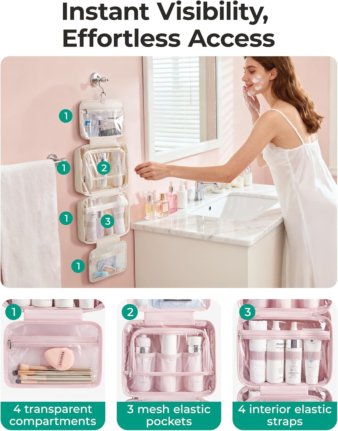 Detalle de BAGSMART Travel Toiletry Bag 11.42