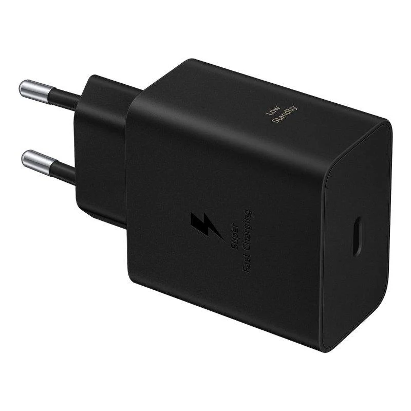 Detalle de Samsung EP-T6010NBEGWW 60W USB-C: cargador rápido y seguro para todo el ecosistema Samsung