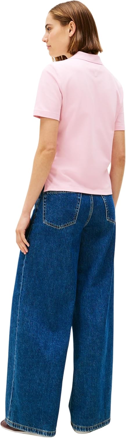Detalle de Tommy Hilfiger 1985 REG Pique Polo SS – zeitloses Polohemd mit Komfort