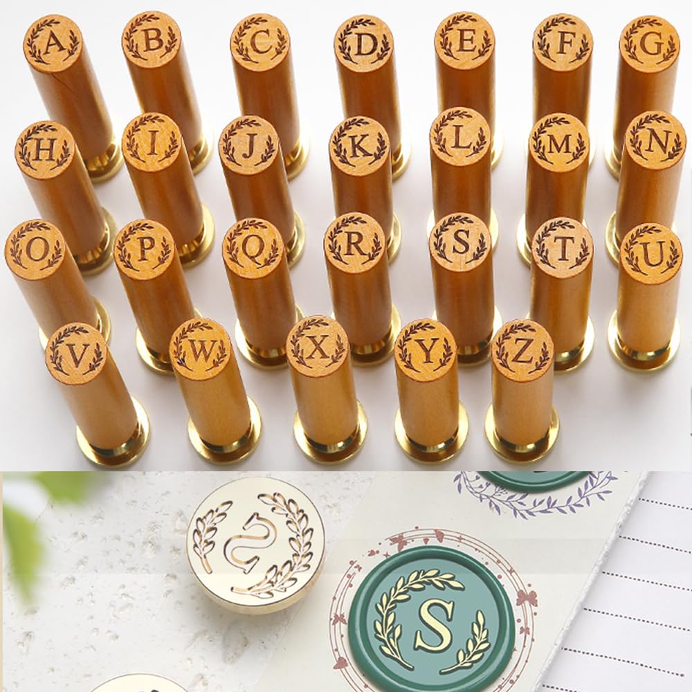 Detalle 2 de YOLAKIS Wax Seal Stamp with S Initial